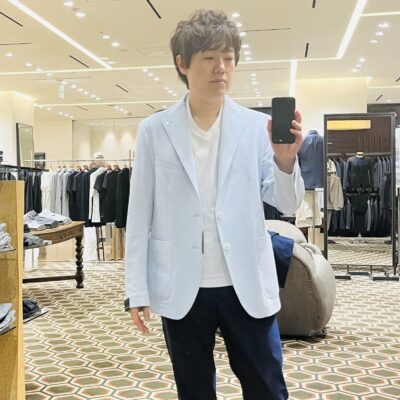 清潔感 信頼感 爽やかジャケット着こなし 婚活ファッション男性 正面